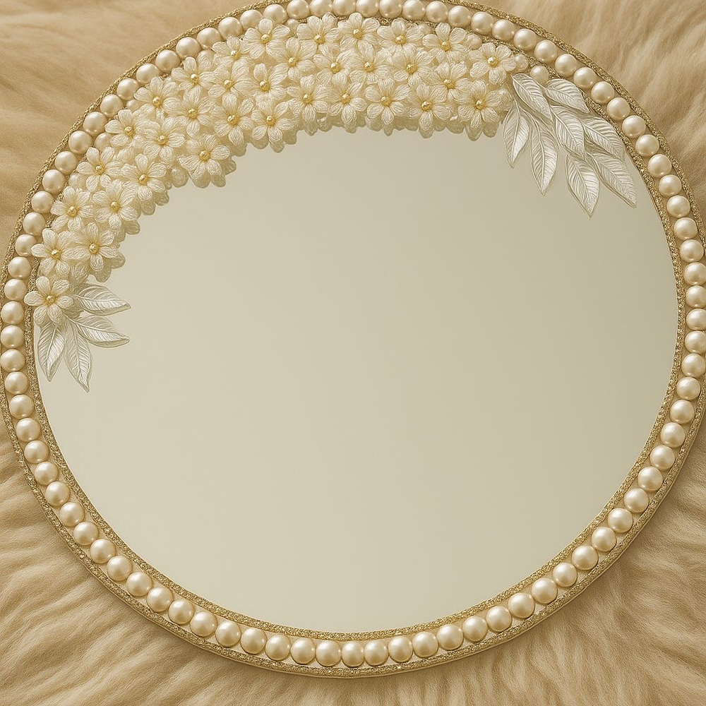 Gold Pearl Ring Tray